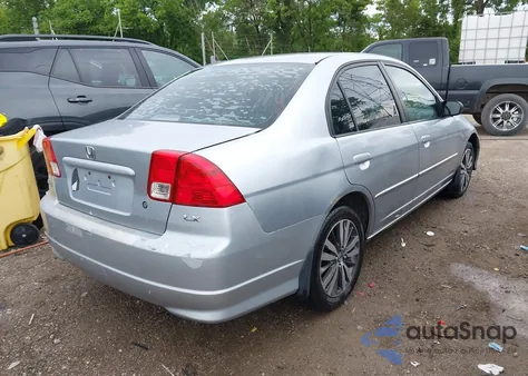 2005 Honda Civic Vp из США, поврежденный, VIN 2HGES16385H589973